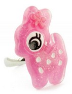 Pop cutie ring met reekalf / bambi roze