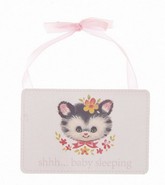 bordje met poesje (shh ... baby sleeping) (Sass & Belle)