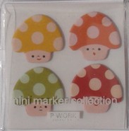Kawaii - mini sticky notes paddestoelen