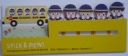 Kawaii - sticky notes schoolbus