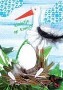 w07 wenskaart zwanger (ooievaar)